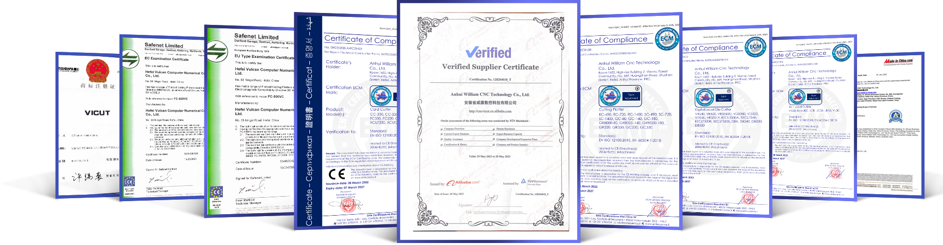 CERTIFICATI CE SGS e BV